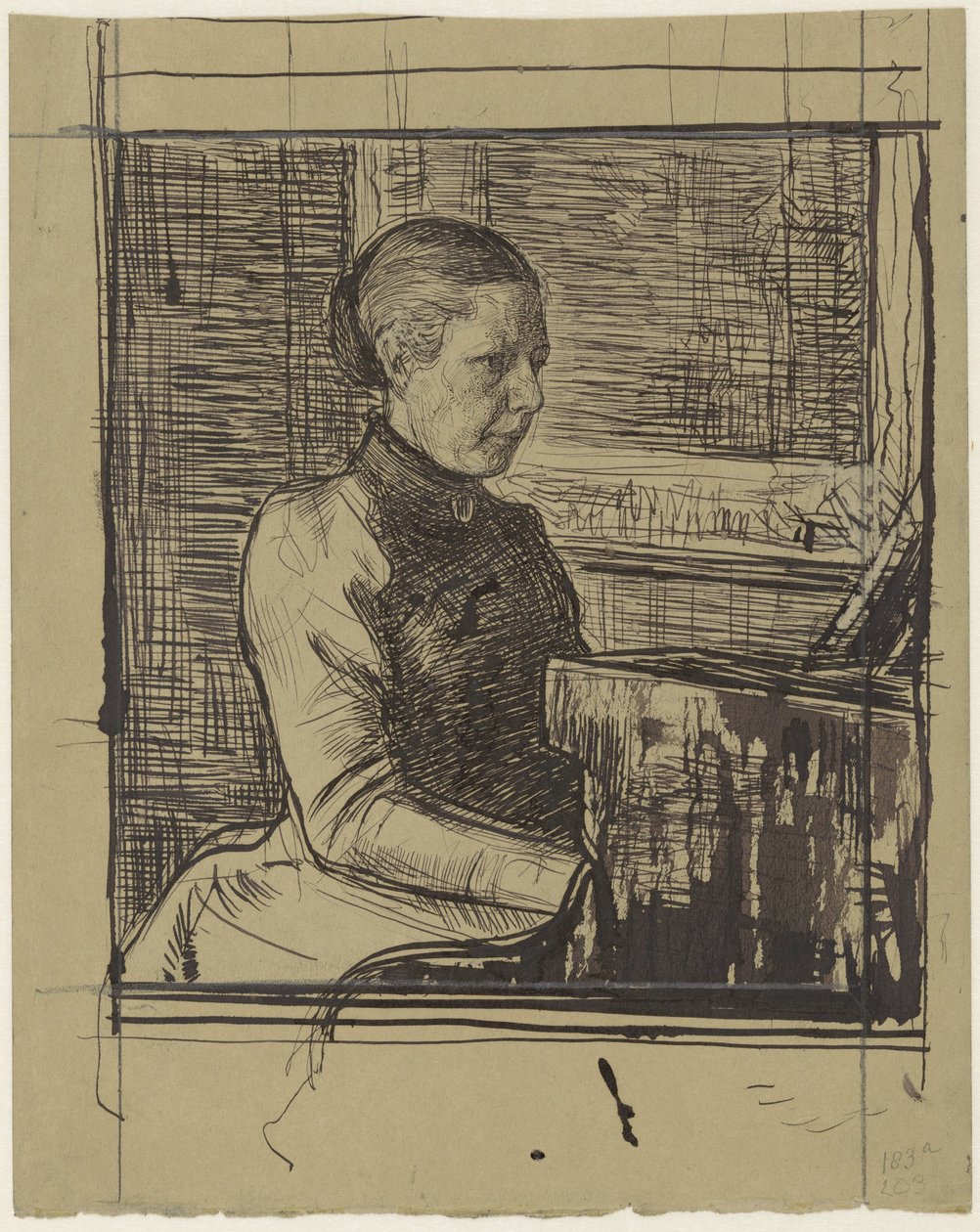 Retrato da Sra. Van Marken-Matthes de Jan Veth