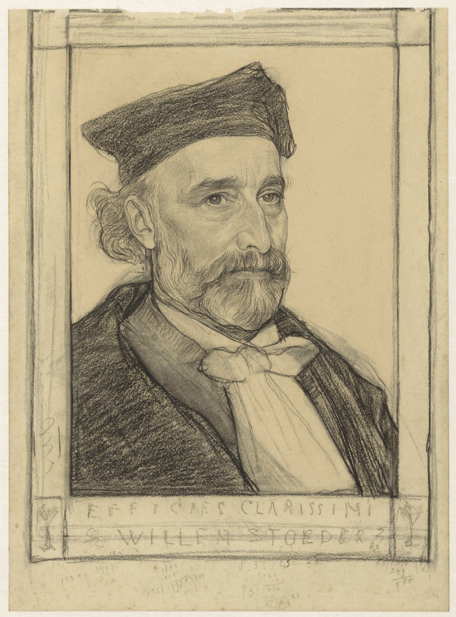 Retrato do Prof. Dr. Willem Stoeder de Jan Veth