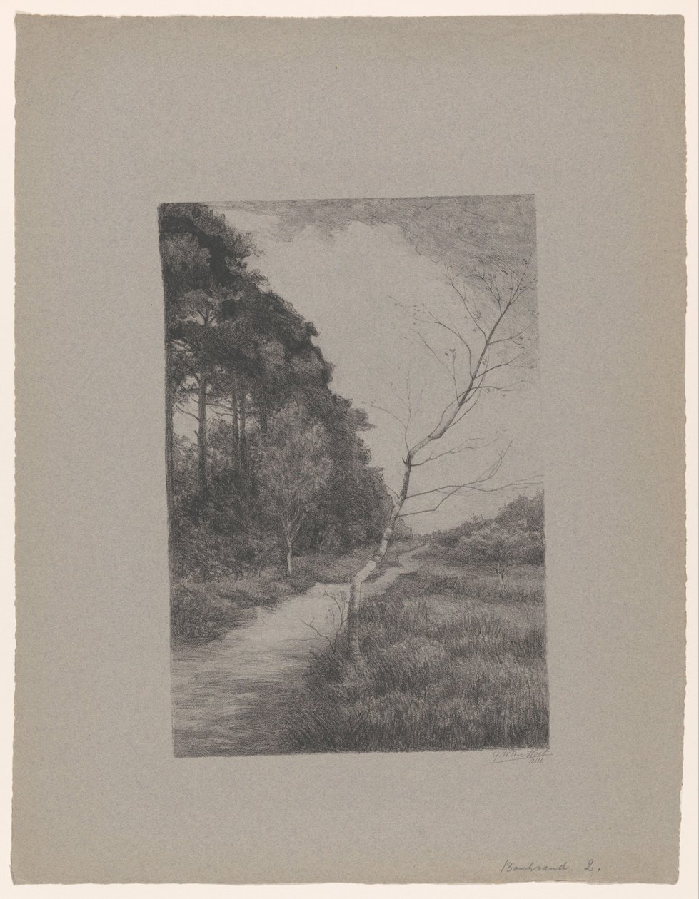 Caminho entre árvores de Jan Veth