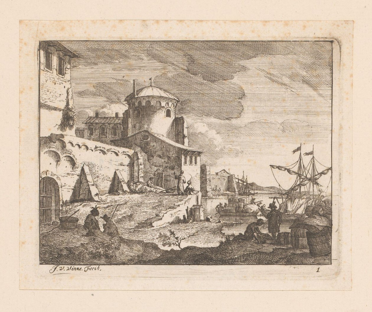 porto italiano de Jan Vincentsz. van der Vinne
