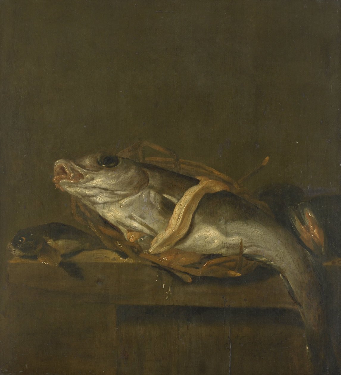 Natureza Morta com um Haddock e um Gurnard de Jan Vonck