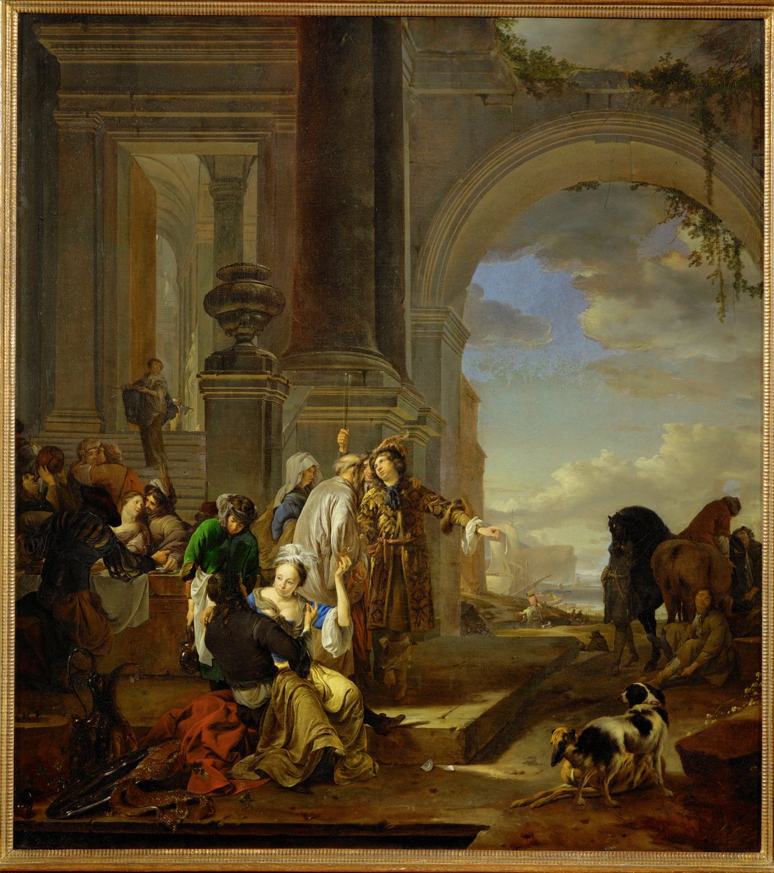 O filho pródigo em má companhia de Jan Weenix