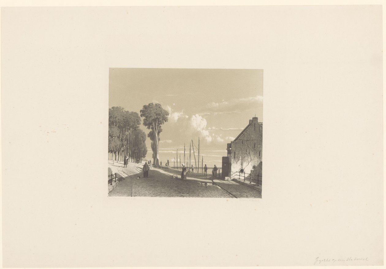 Vista da Veerweg em Culemborg de Jan Weissenbruch