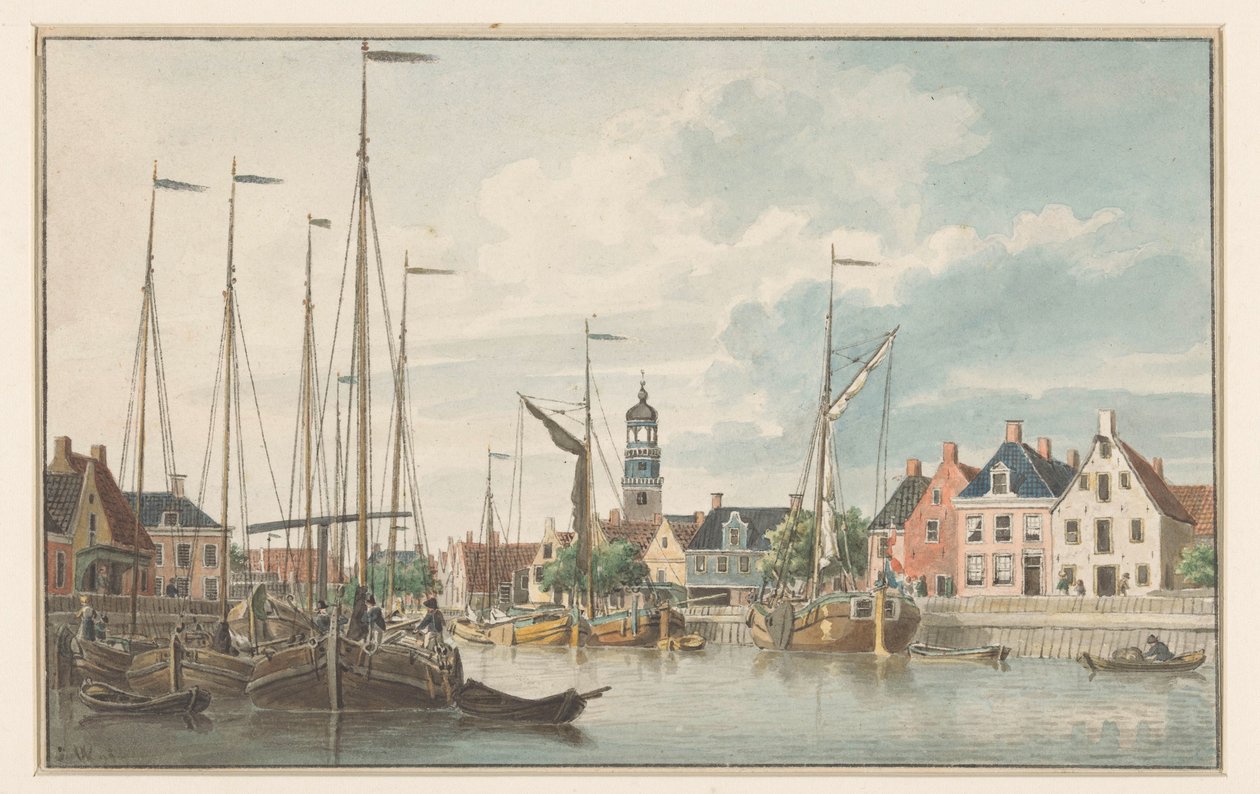 Cara em De Lemmer de Jan Weissenbruch