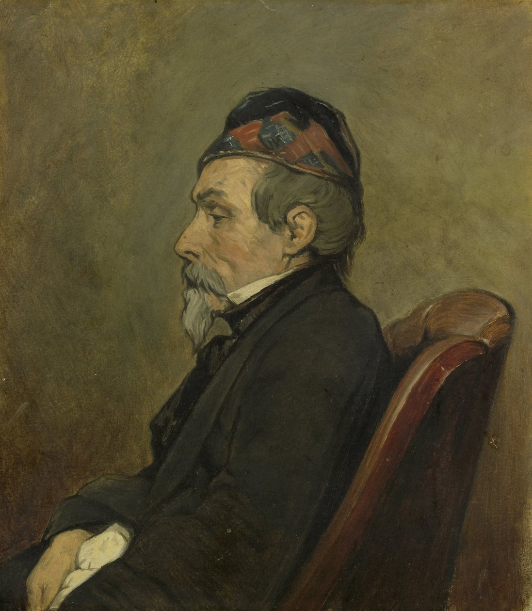 Retrato de Johan-Hendrick-Louis Meyer, Pintor Marinho de Jan Weissenbruch