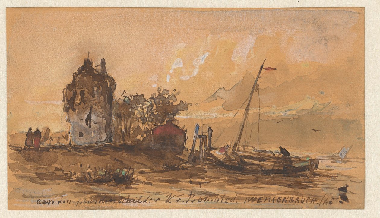 paisagem do rio de Jan Weissenbruch