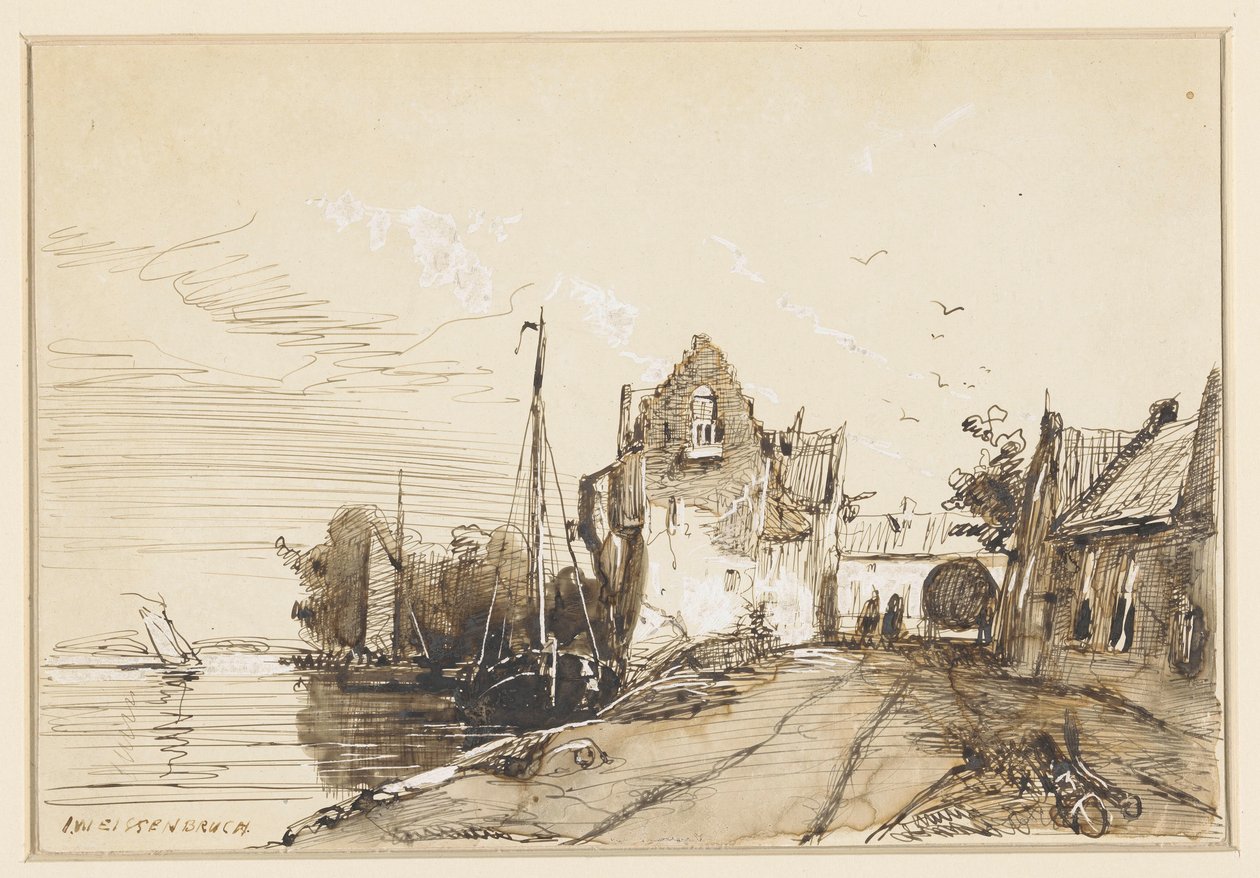 Cidade fluvial de Jan Weissenbruch
