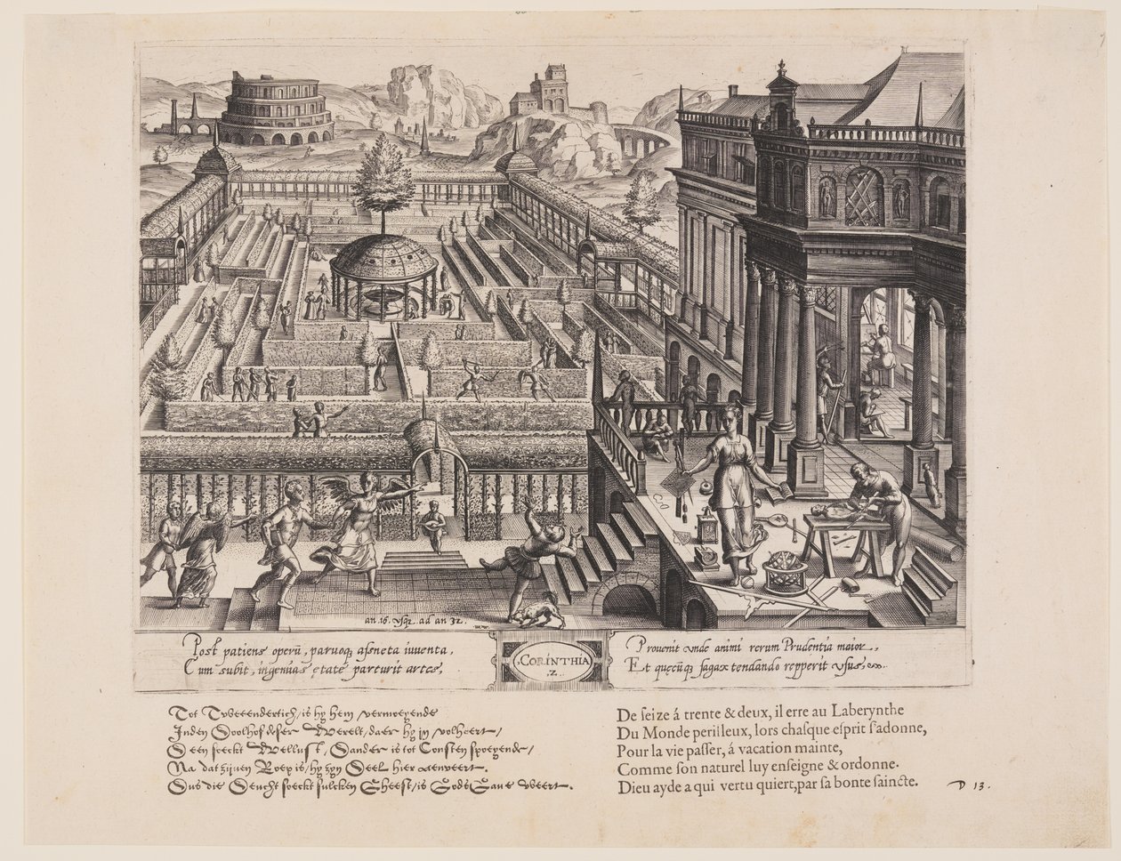 Coríntia, de Theatrum Vitae Humanae (As Idades do Homem) de Jan Wierix