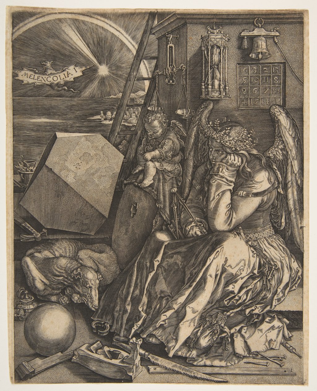 Melencolia I copy, 1602. de Jan Wierix