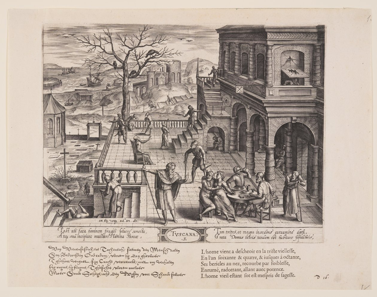 Tuscana, de Theatrum Vitae Humanae (As Idades do Homem) de Jan Wierix