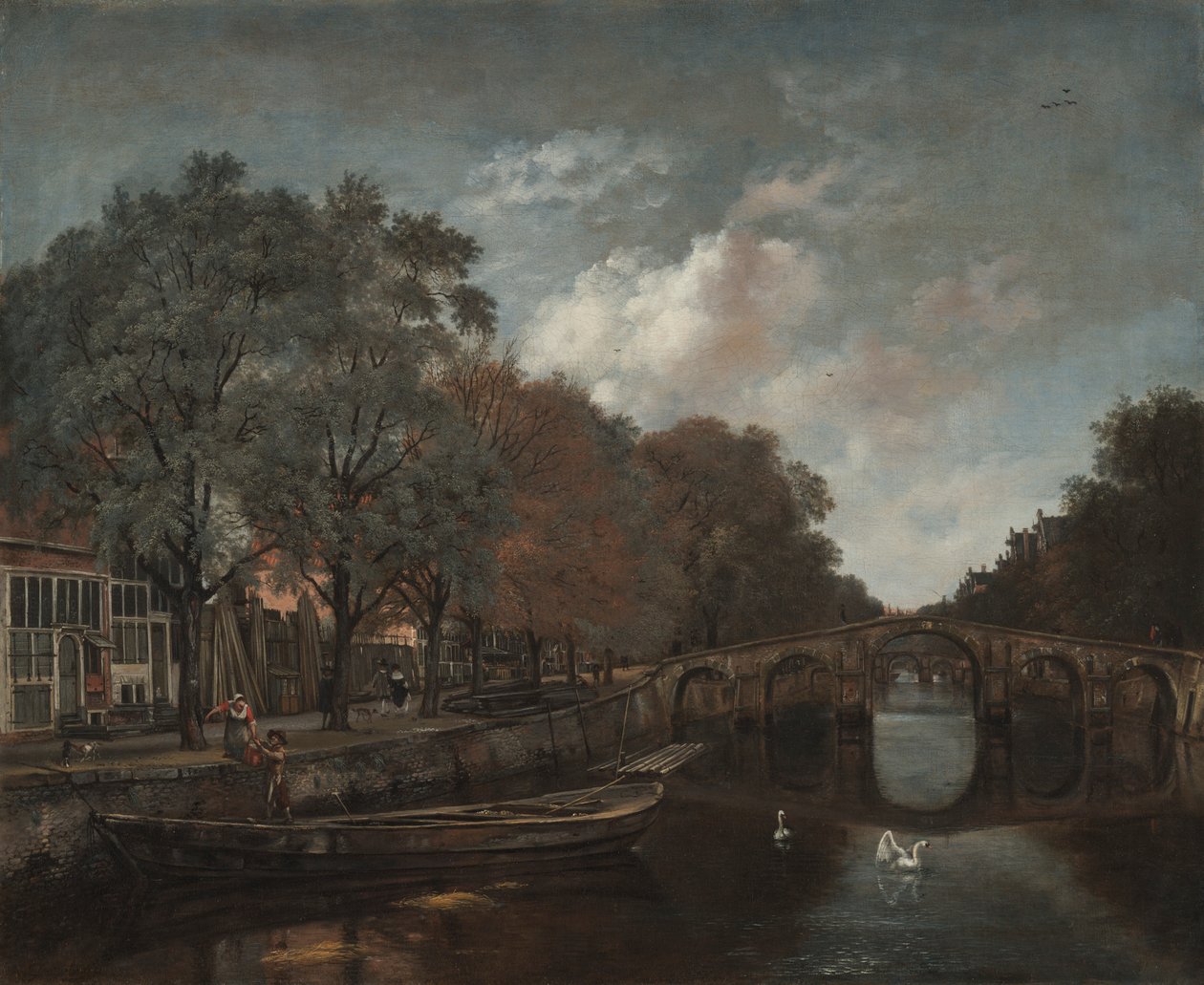 Herengracht, Amsterdã, c. 1661 de Jan Wijnants
