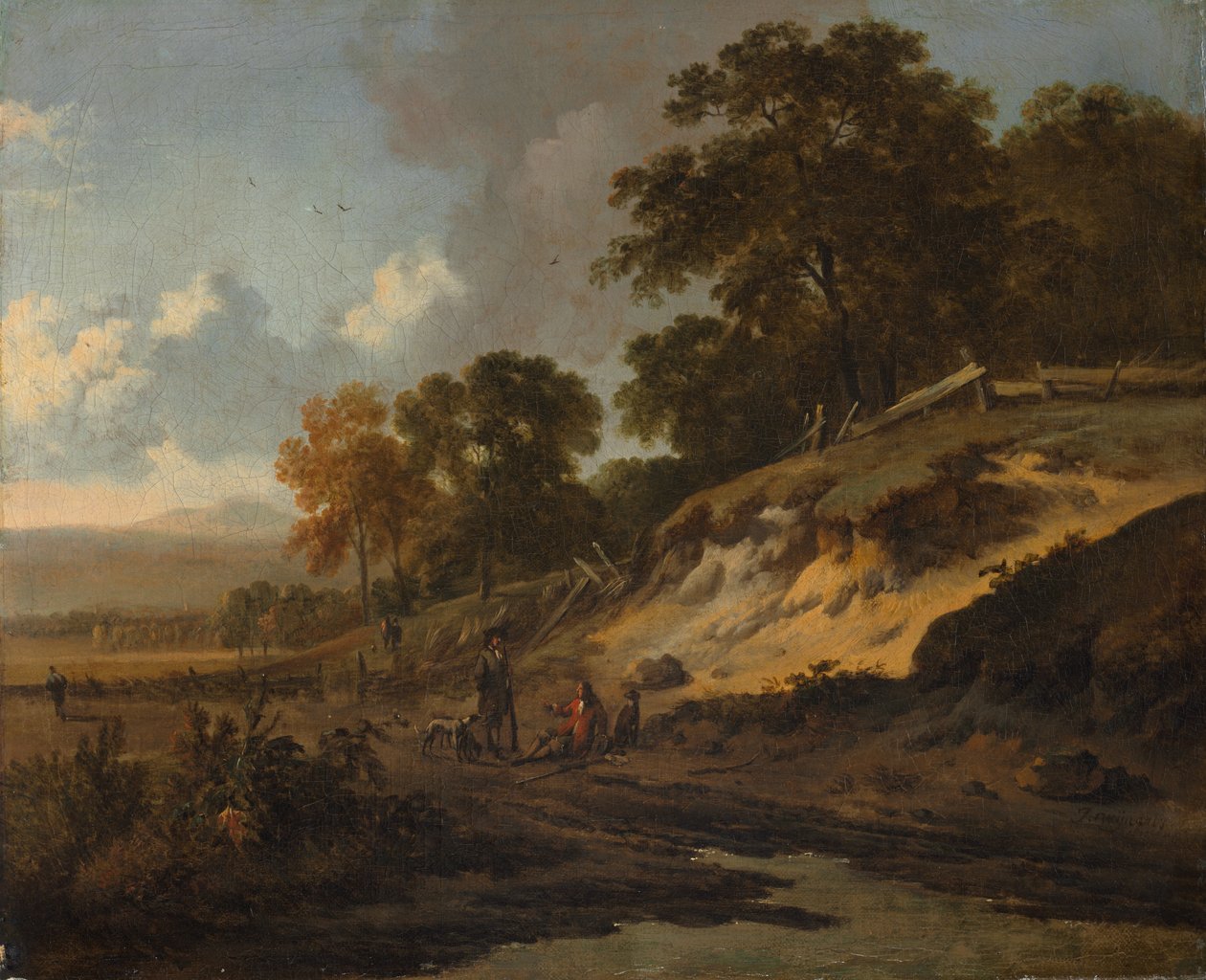 Paisagem com caçadores de Jan Wijnants