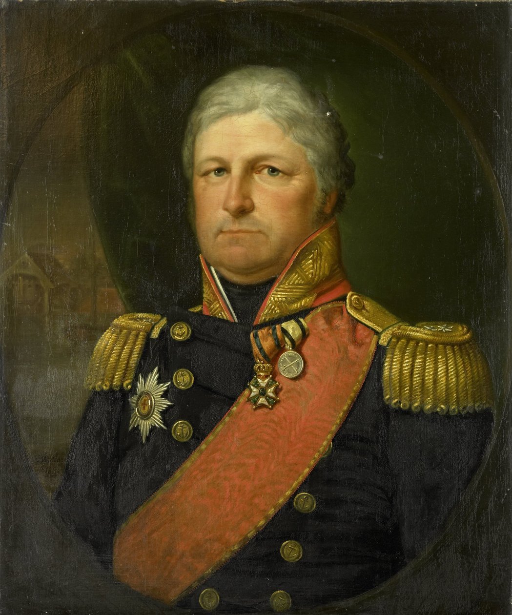 Retrato do Contra-Almirante Job Seaburne May de Jan Willem May