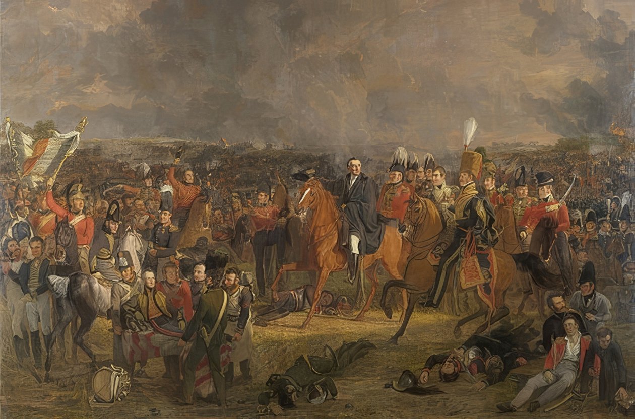A Batalha de Waterloo. 1824 de Jan Willem Pieneman