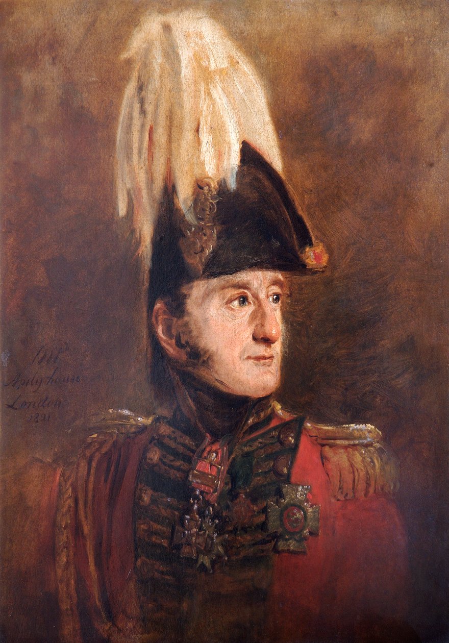 Retrato do general Lord Edward Somerset, soldado britânico, 1821 de Jan Willem Pieneman
