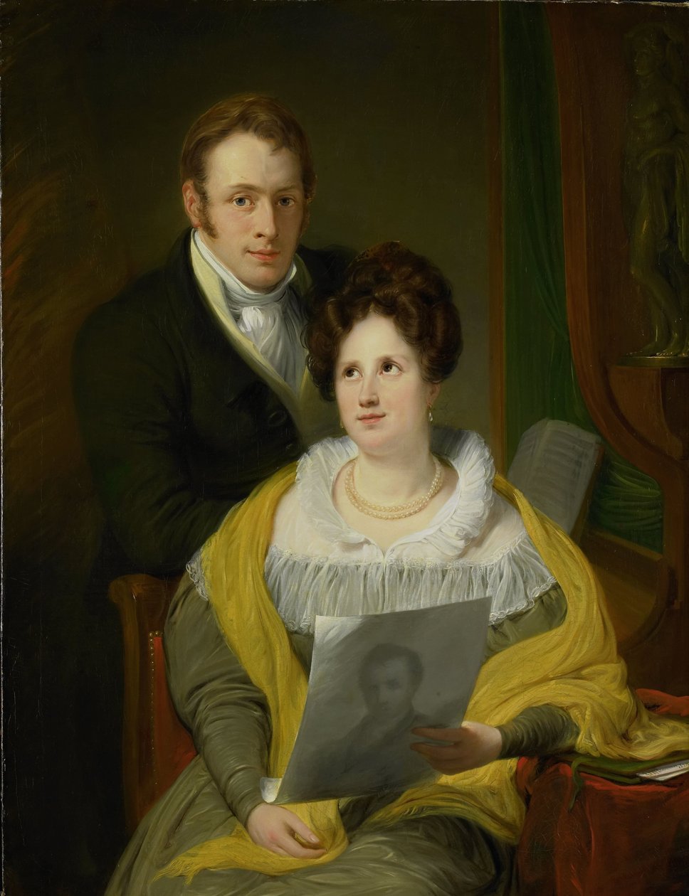 Retrato de uma Mulher e de um Homem de Jan Willem Pieneman