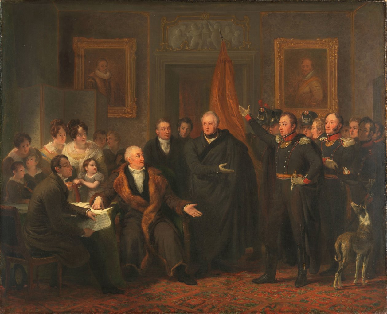 Triumvirate Assumir o Poder em Nome do Príncipe de Orange, 21 de Novembro de 1813 de Jan Willem Pieneman