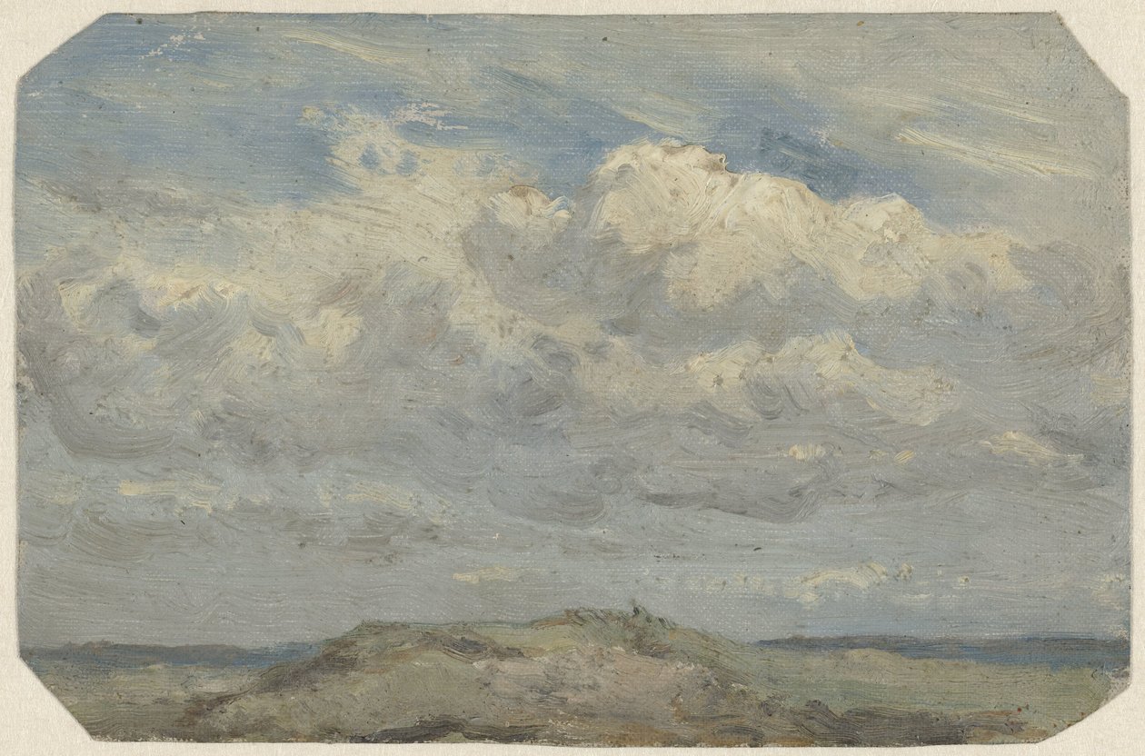 Topo da duna com o mar ao fundo de Jan Willem van Borselen