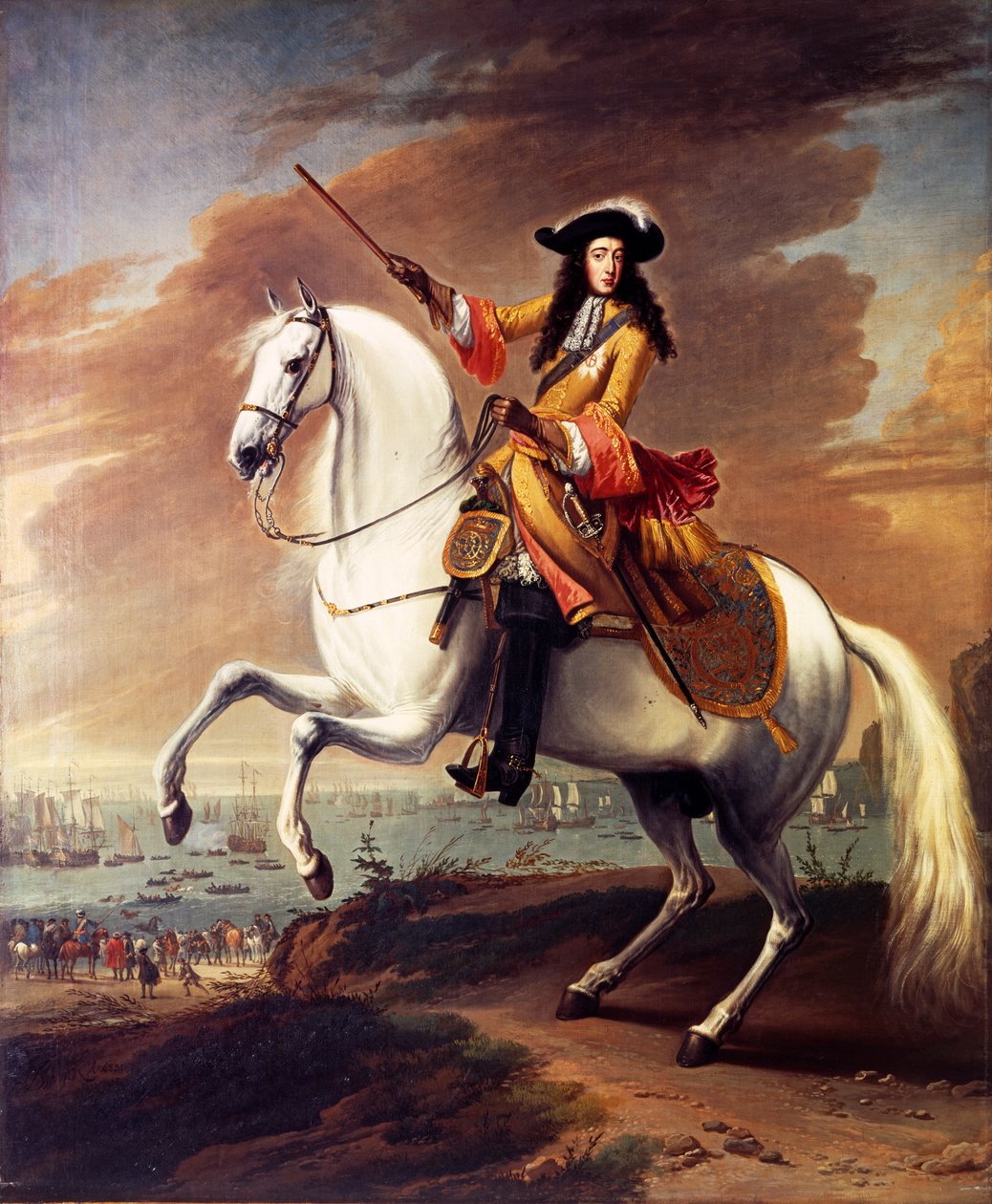 Desembarque de Guilherme III em Brixham, Torbay, 5 de novembro de 1688 de Jan Wyck
