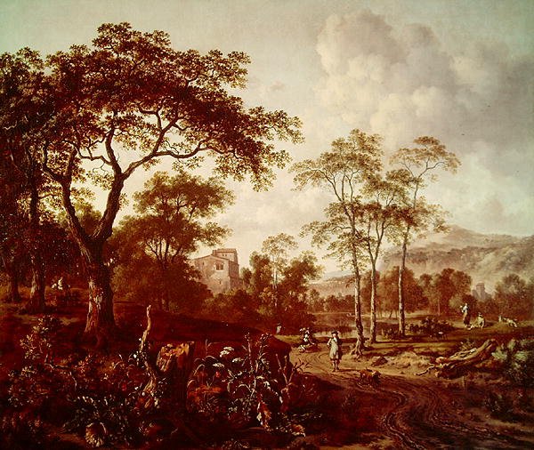 Uma Paisagem (óleo sobre tela) de Jan Wiynants