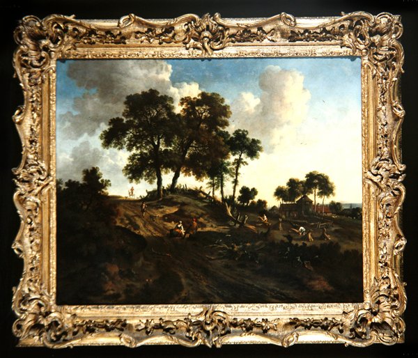 Cena de Colheita (óleo sobre tela) de Jan Wiynants