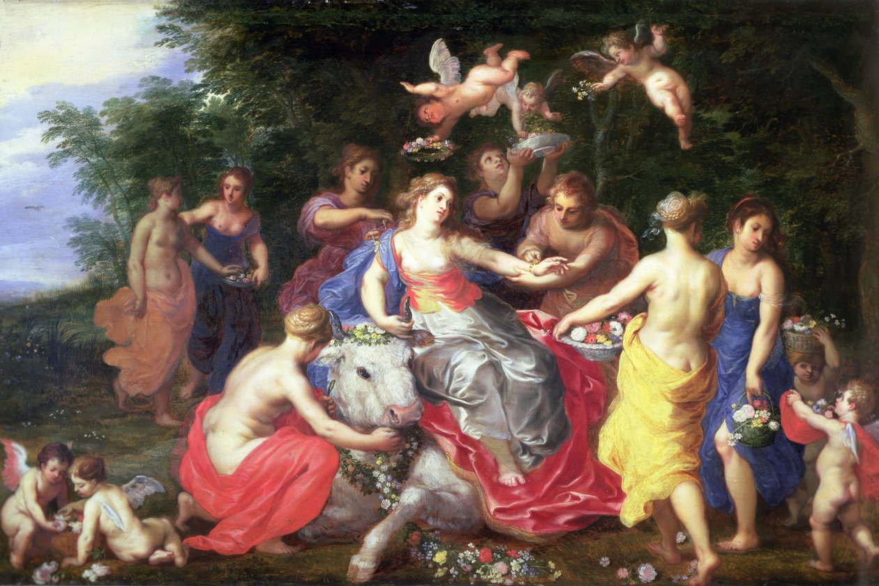 Europa e o Touro de Jan and Balen Brueghel