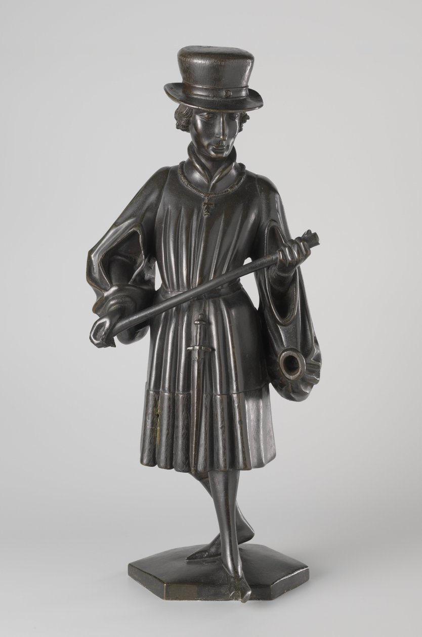 Chorão do túmulo de Isabella de Bourbon, c. 1475-76 (bronze) de Jan attrib.to Borman