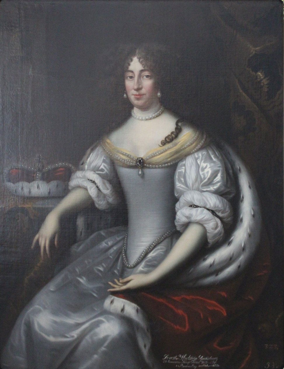 Retrato de Doroteia de Brandeburgo, nascida von Schleswig-Holstein-Sonderburg-Glücksburg (1636-1689) de Jan de Baen