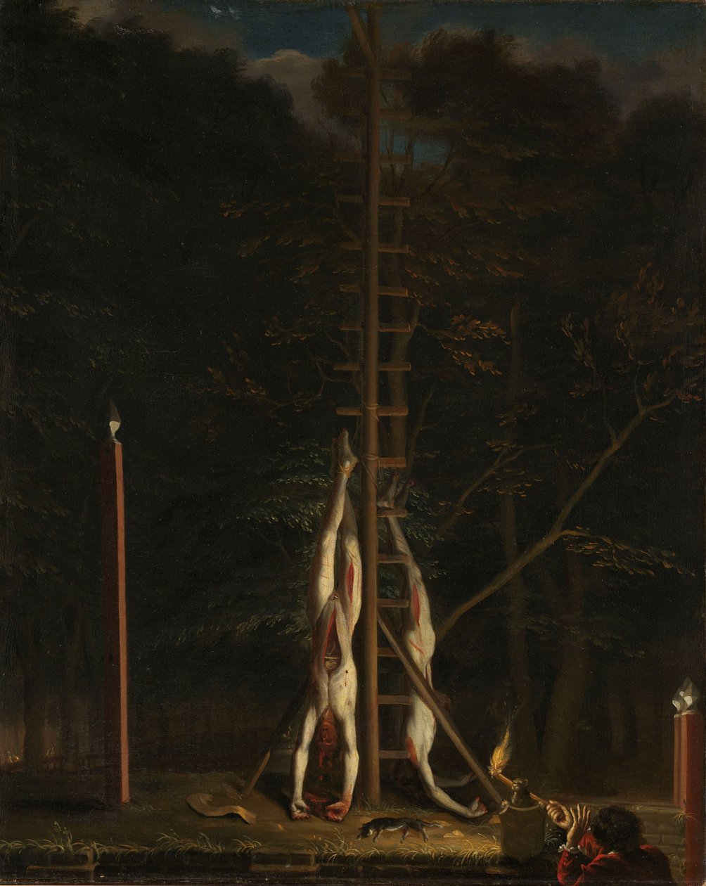 Os cadáveres dos irmãos De Witt, c.1672-75 (óleo sobre tela) de Jan de Baen
