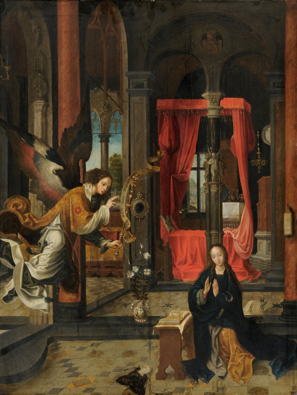 A Anunciação, 1520-30 de Jan de Beer