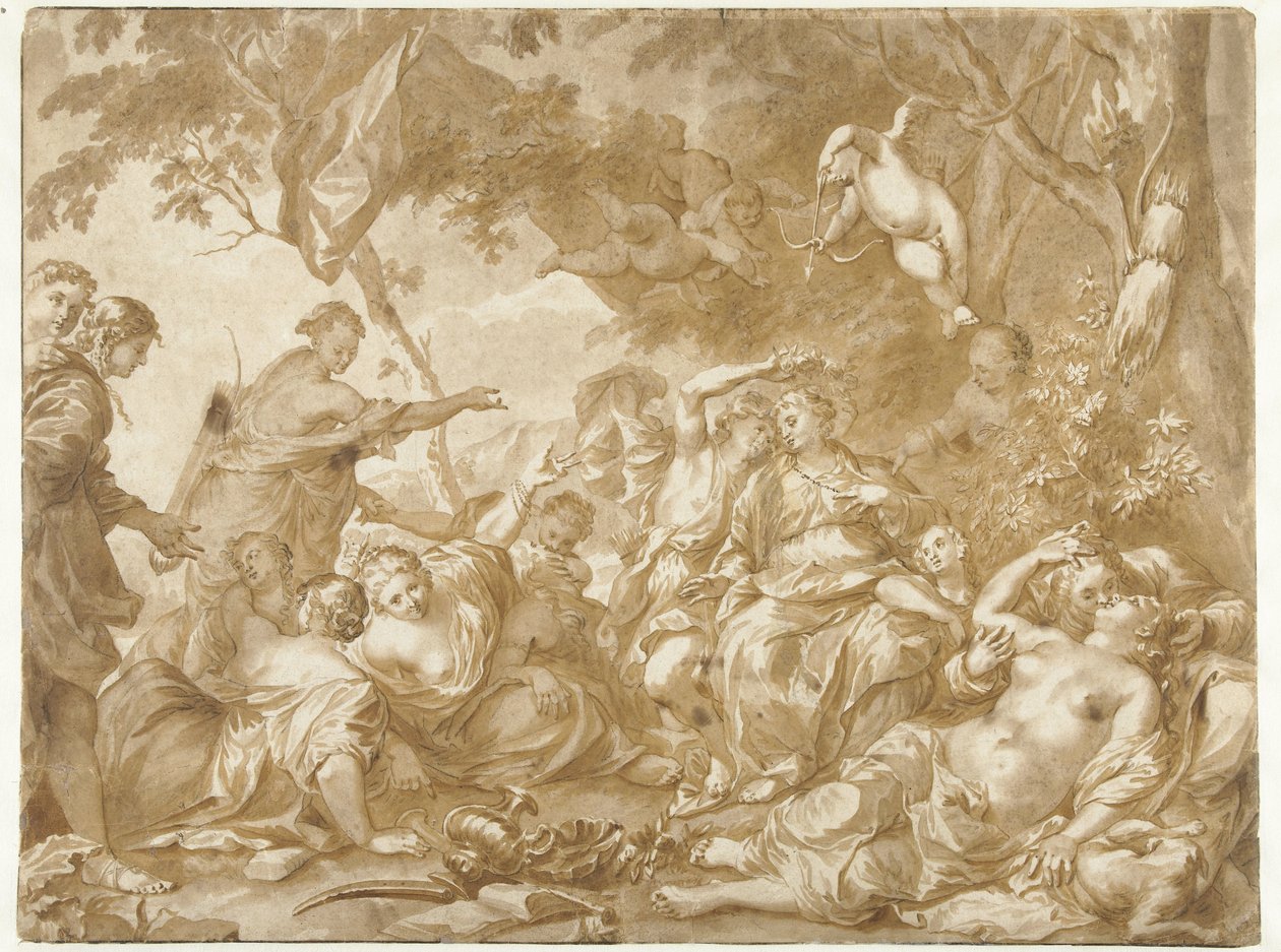 Amarílis em mirtilo de Jan de Bisschop