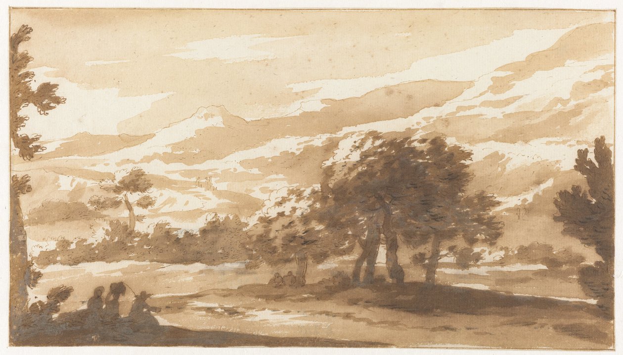 Paisagem montanhosa na Itália de Jan de Bisschop