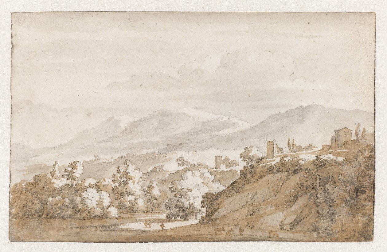 Paisagem montanhosa em Itália de Jan de Bisschop