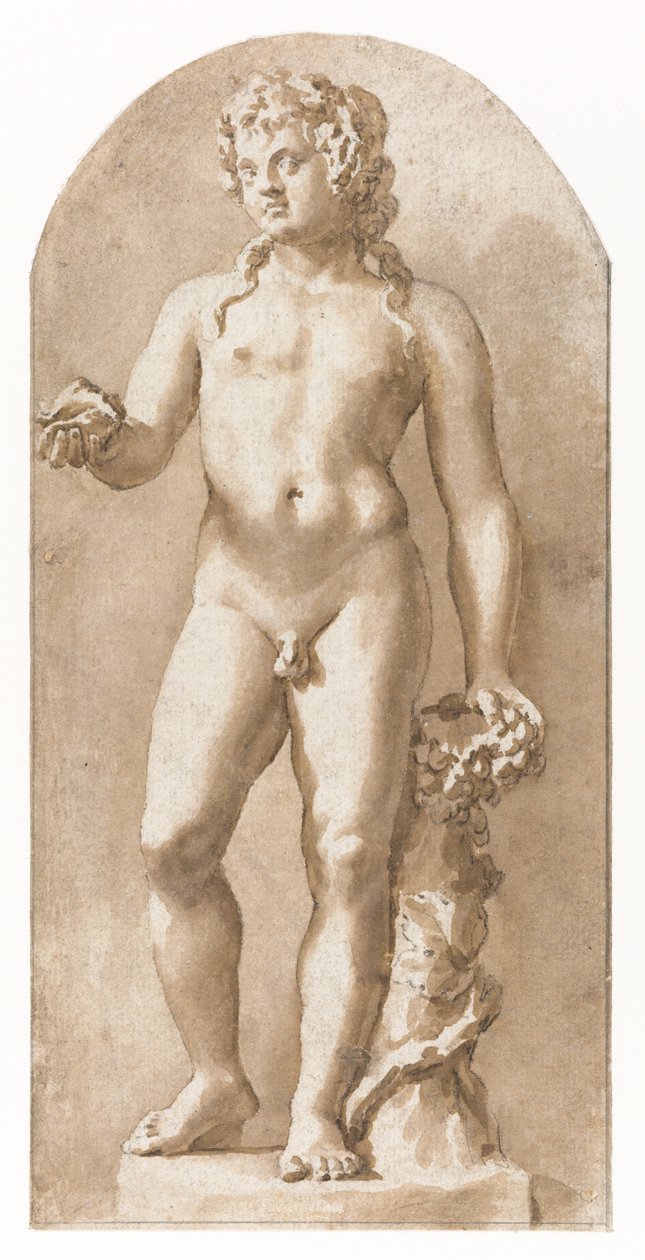 Baco jovem de pé de Jan de Bisschop
