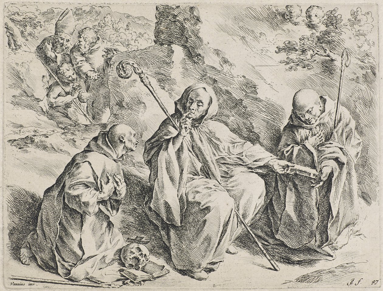 São Bruno (gravura) de Jan de Bisschop