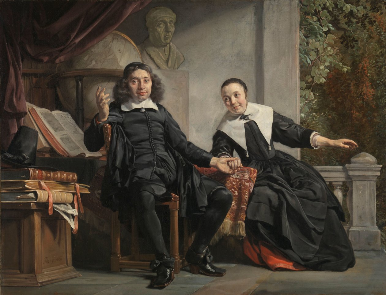 Abraham Casteleyn e a sua Esposa, Margarieta van Bancken
O impressor Haarlem Abraham Casteleyn e a sua esposa Margarieta van Bancken de Jan de Bray