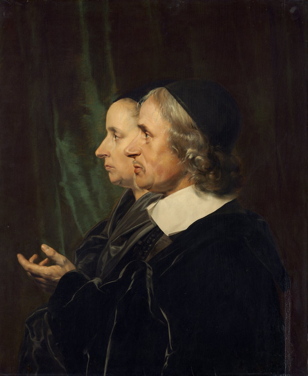 Retrato dos Pais da Artista, Salomon de Bray e Anna Westerbaen, 1664. de Jan de Bray