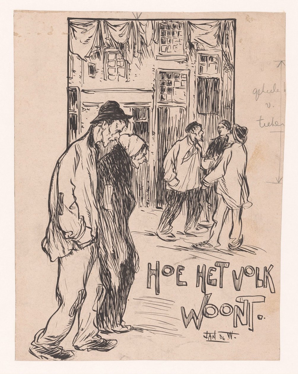 Como as pessoas vivem (título no objeto) de Jan de Waardt (signed by artist)