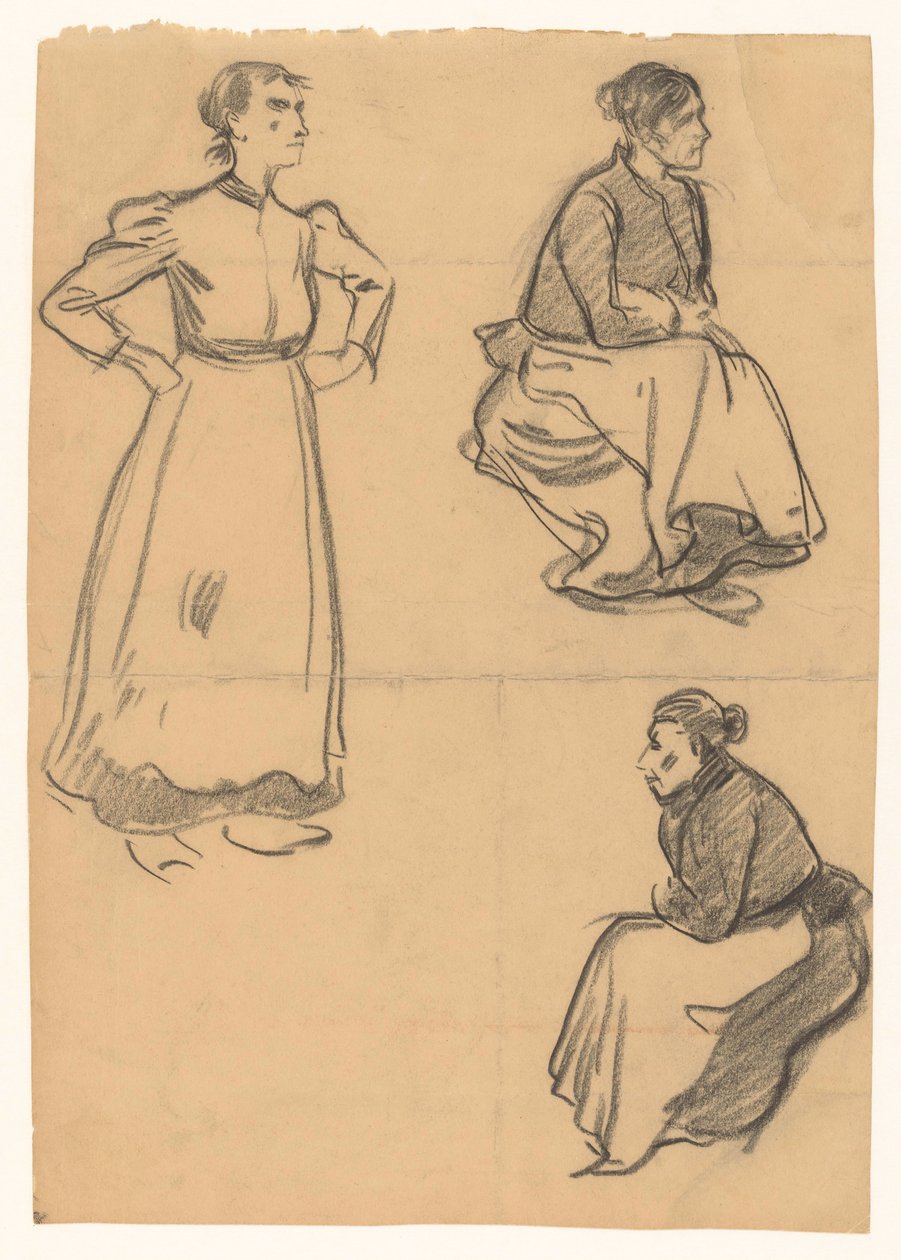 Estudos das mulheres de Jan de Waardt