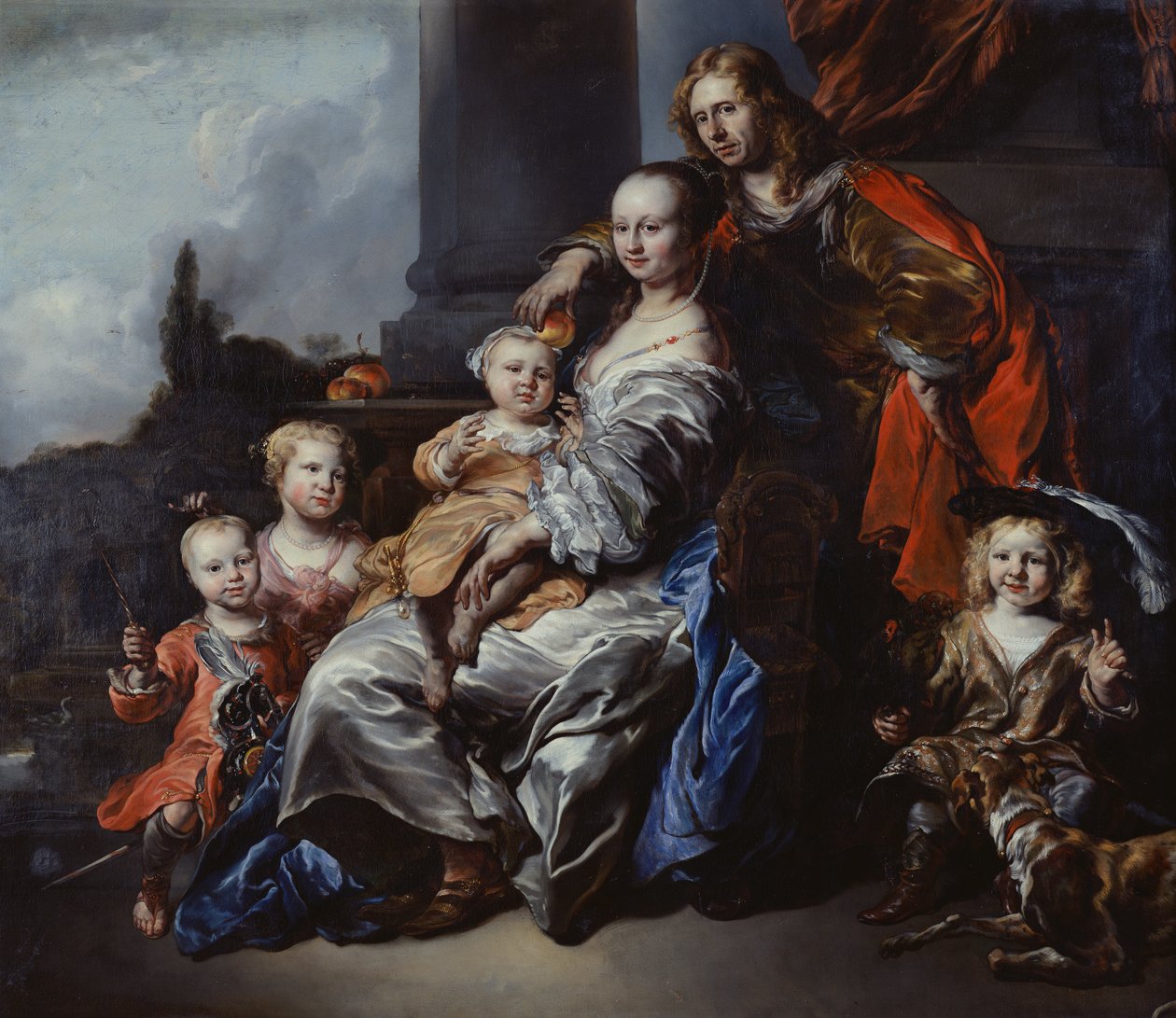 Retrato de uma família holandesa de Jan or Joan van Noordt