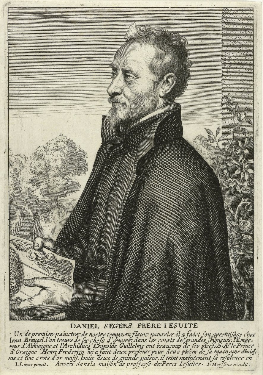 Daniel Segers (gravura) de Jan the Elder (after) Lievens
