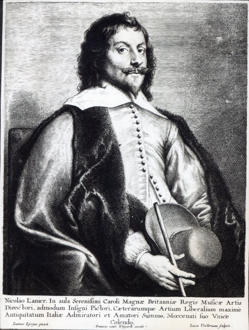 Nicholas Lanier, gravada por Lucas Vostermans (gravura) de Jan the Elder (after) Lievens