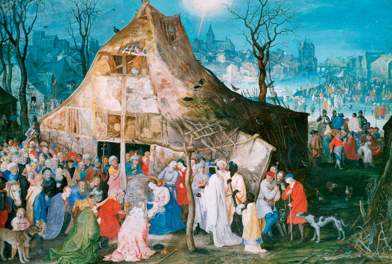 Adoração dos Reis, 1598 de Jan the Elder Brueghel