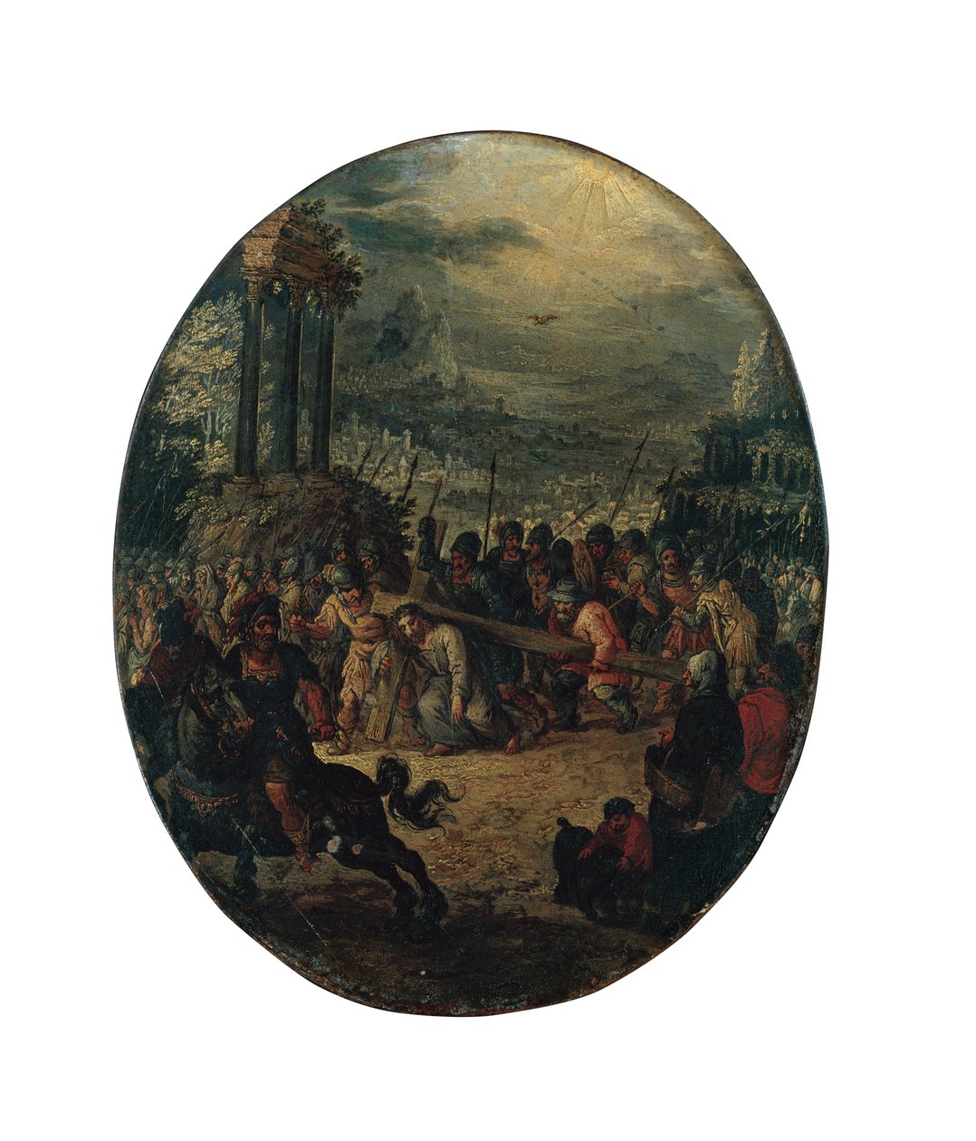 Cristo a caminho do Calvário de Jan the Elder Brueghel