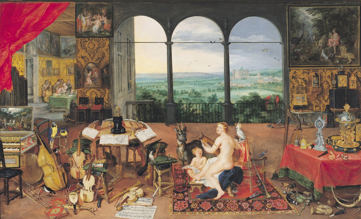 Audição, 1617 de Jan the Elder Brueghel