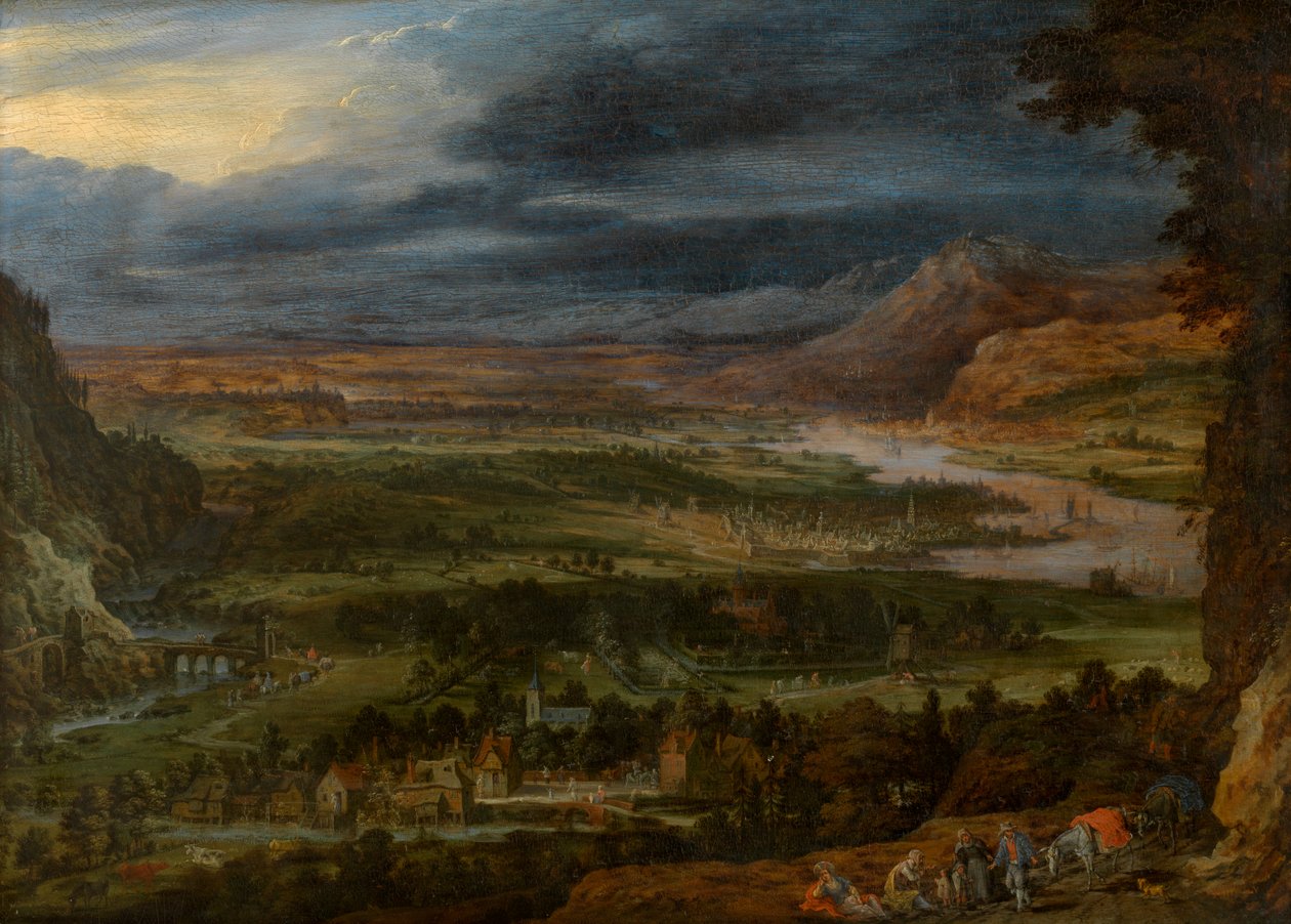 Paisagem (óleo) de Jan the Elder Brueghel