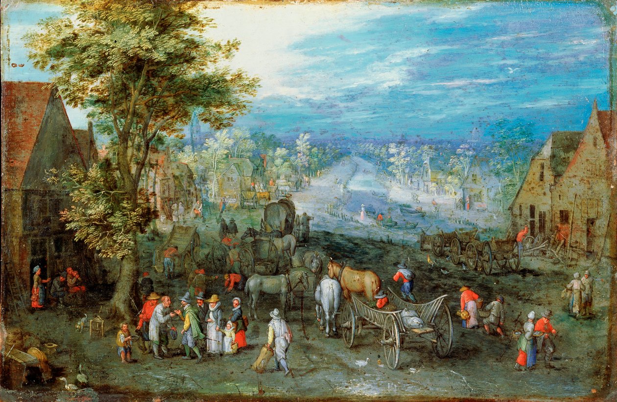 Paisagem, final do século XVI ou início do século XVII de Jan the Elder Brueghel