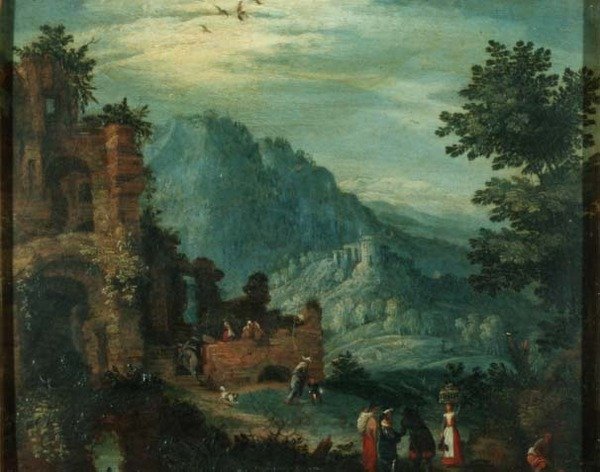 Paisagem com ruínas clássicas de Jan the Elder Brueghel