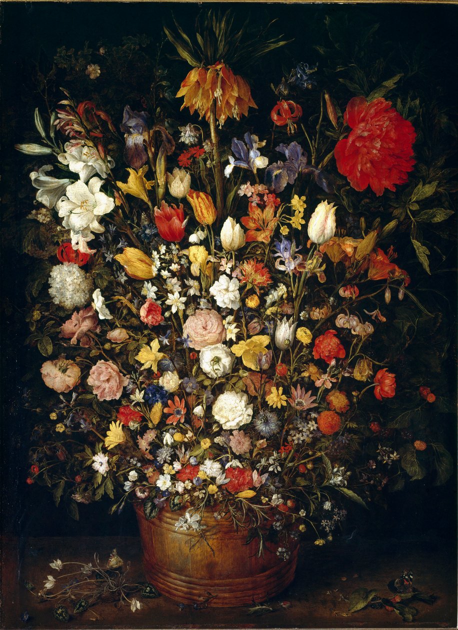 Grande ramo de flores pintadas por Jan Breugel o Ancião chama Bruegel de Veludo (Brueghel ou Breughel) de Jan the Elder Brueghel