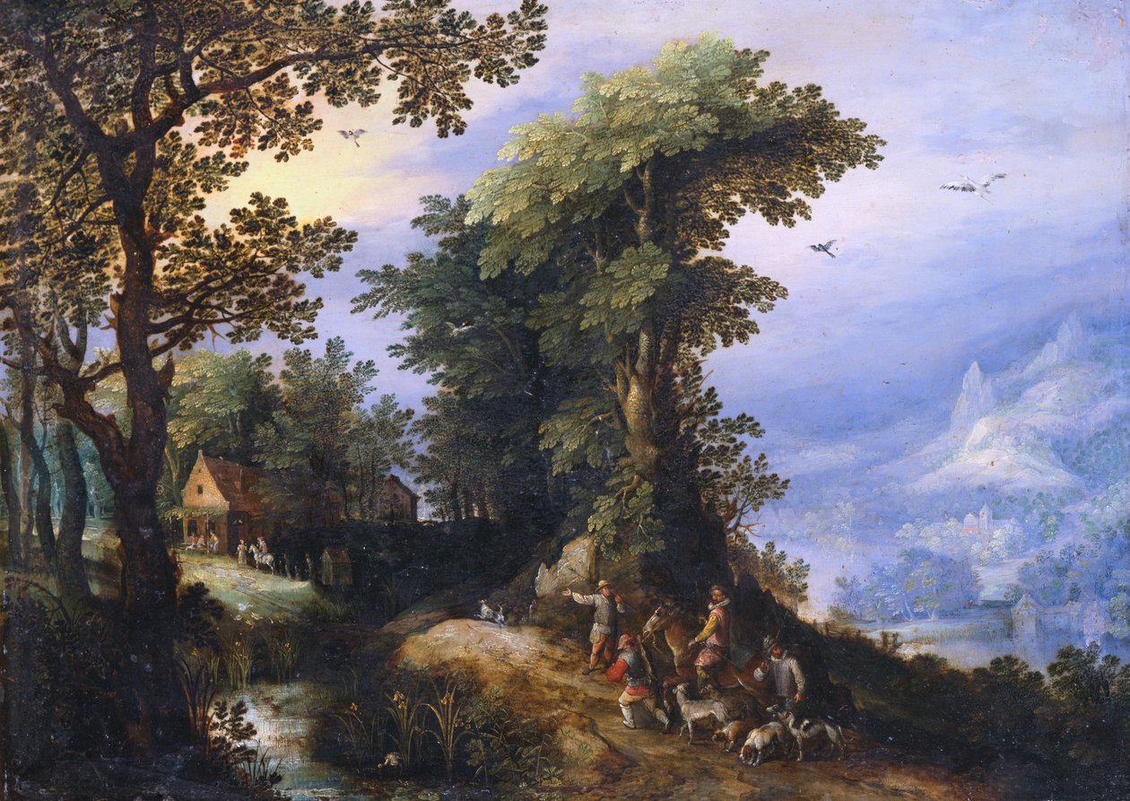 Retornar da Caça de Jan the Elder Brueghel